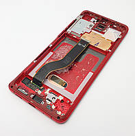 С дефектом. Дисплей Samsung S20 Plus G985F модуль Red оригинал с разборки (разбит, пропадает изо, полосы)