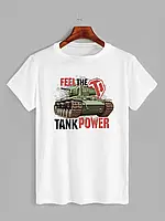 Футболка с принтом Feel the Tank power - Танчики WOW (1612)