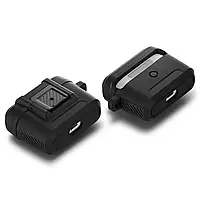 Протиударний чохол Spigen Lock Fit для AirPods Pro в кольорі Matte Black, фото 10