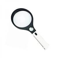 Ручная лупа Magnifier MG80150-B, увел.- 2X, 10X, диам.- 150мм, 30мм c Led