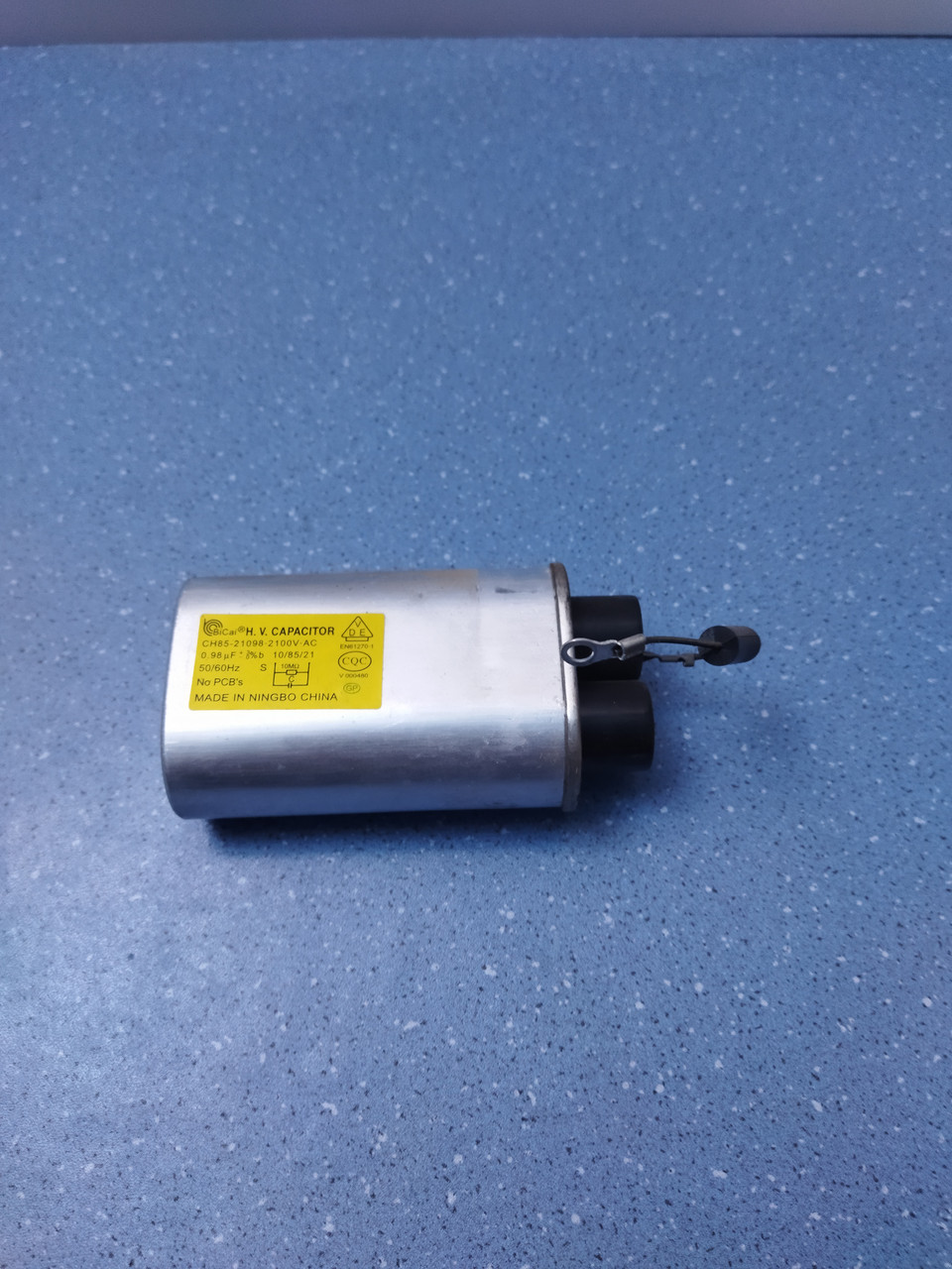 Конденсатор високовольтний для мікрохвильової речі CH85-21098-2100V-AC, фото 1