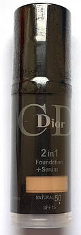 Тональний крем Christian Dior 2 in 1 Foundation + Serum (Кристіан Діор 2 в 1)