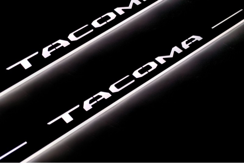 Накладки на пороги з підсвічуванням для Toyota Tacoma II (2005-2016), фото 1