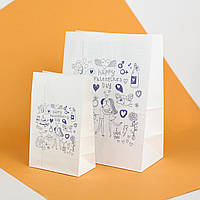 Подарочный пакет LOVE 220*120*290 Бумажные пакеты для каравая и торта