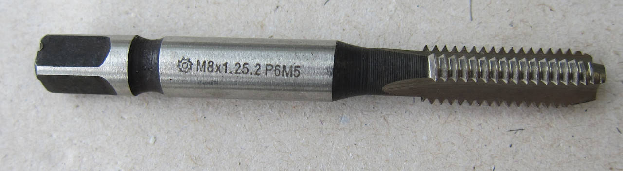 

Метчик машинно-ручной М 8х1.25 одинарный HSS( Р6М5 ) Гост 3266-81 исполнение 2