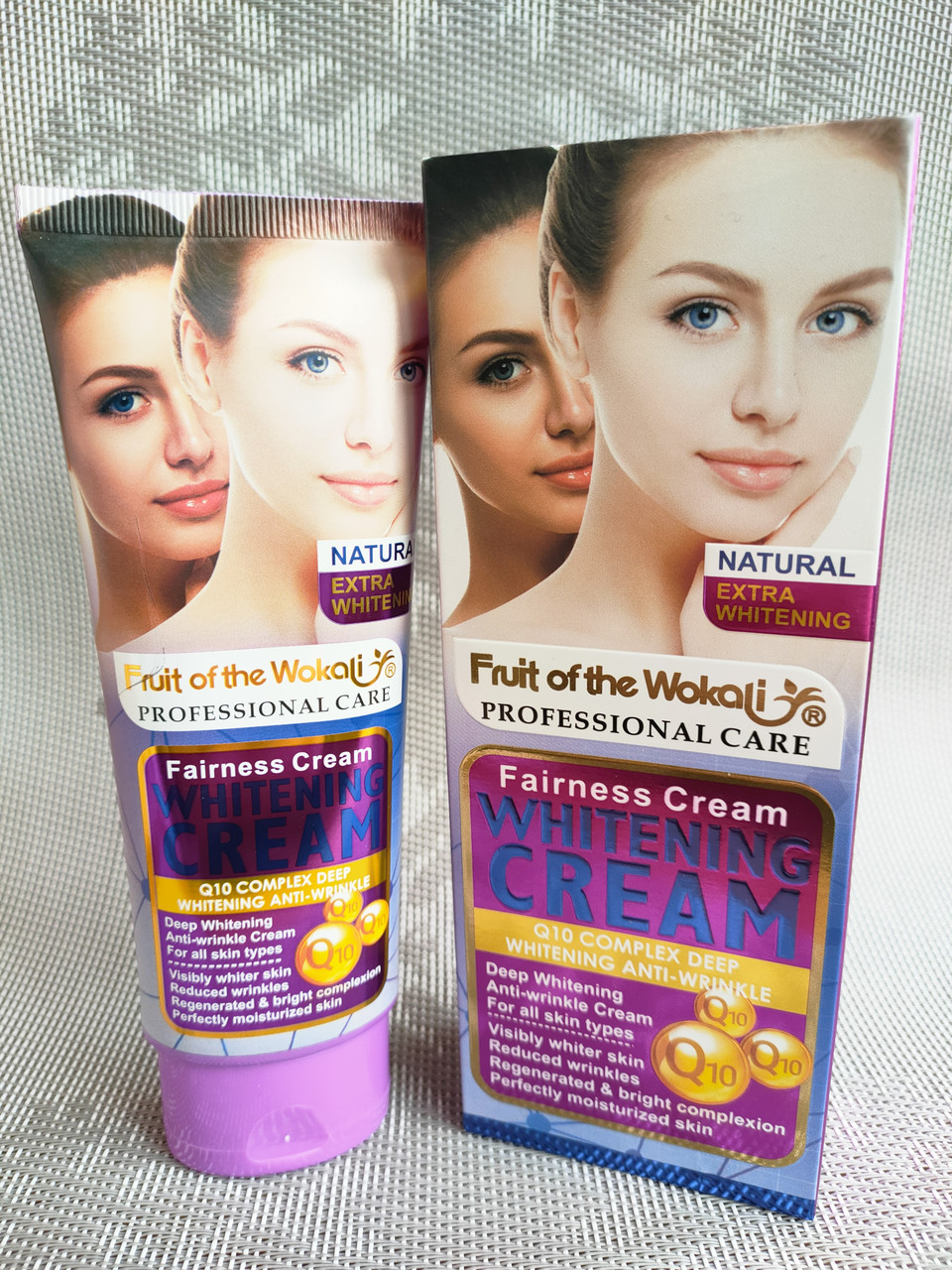 Отбеливающий крем Fruit of The Wokali Natural Fairness Q10 Complex Deep Skin Care - фото 1 - id-p1741225706