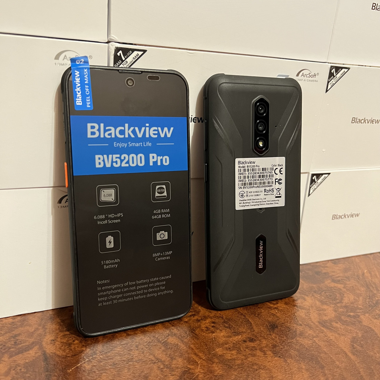 Vetro Temperato Per Blackview BV5200/BV5200 Pro, 3 Pezzi [Anti