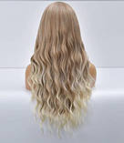 Перука блондинки пшенична довга хвиляста, фото 3