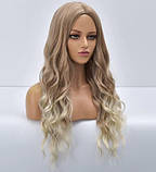 Перука блондинки пшенична довга хвиляста, фото 2