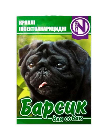 "Барсик" капли от блох и клещей для собак (4 шт по 1 мл) Норис - фото 1 - id-p1741244321
