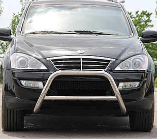Кенгурятник WT006 (нерж) SsangYong Kyron 2005-
