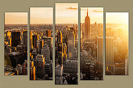Модульная картина на холсте из 5-ти частей "NewYorkCity"