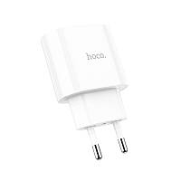 У Нас: Адаптер мережевий HOCO Lineal C95A | 1USB/1Type-C, PD/QC, 20W/3A | white -OK