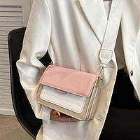 Женская классическая сумка через плечо кросс-боди рожева