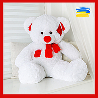 Большой плюшевый мишка Хохотун 100см Красивая милая игрушка белый медведь 1м Лучший подарок любимой девушке