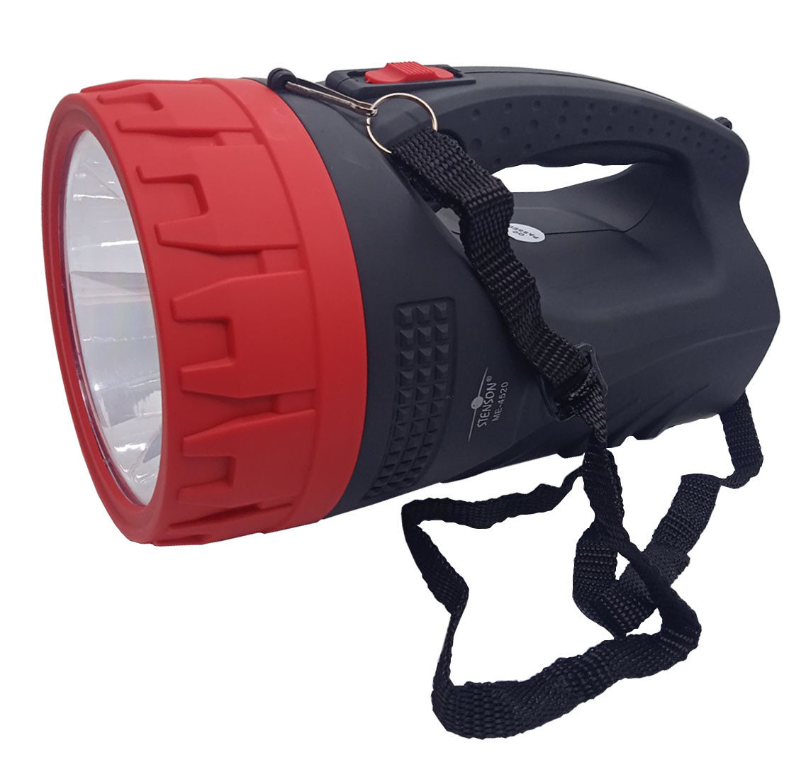 Ліхтар STENSON ME-4520 з акумулятором 4000 мА·год | 5W LED + 25 SMD | До 10 годин роботи, ручка та ремінець