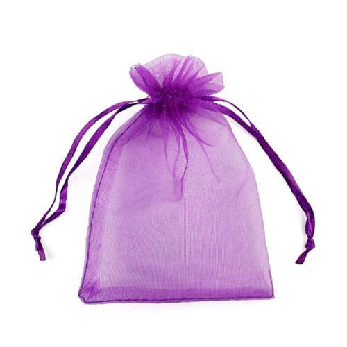 У продажі: Мішечок подарунковий з органзи 10x15 см 100 шт. на затяжках фіолетовий VseOK