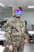 Куртка Soft Shell мультикам влаго/ветрозащитная военная демисезонная камуфлированная тактическая