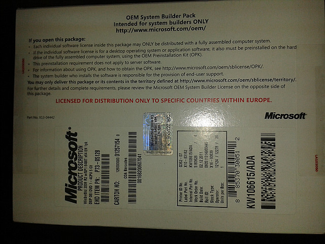 Програмне забезпечення Microsoft Windows Server Std 2008 R2 w/SP1 64Bit x64 EN 1pk (P73-05128)