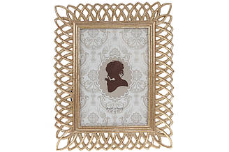 Рамка для фотографії прямокутна 26см, колір - зістарене золото, розмір фото - 13*18см