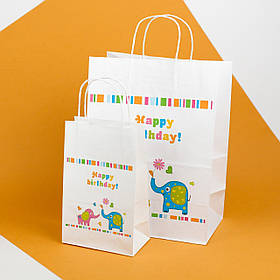 Пакети на День народження 220*120*290 дитячі подарункові пакети для дівчаток хлопчиків