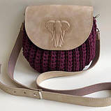 Клапан для сумки "Слон". Колір "Слонова кістка", фото 5