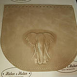 Клапан для сумки "Слон". Колір "Слонова кістка", фото 3