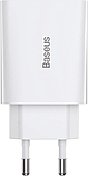 Мережевий зарядний пристрій Baseus Speed Mini Quick Charger 1C 20 W EU white (CCFS-SN02), фото 2