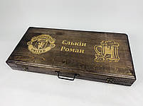 Подарунковий набір шампурів в дерев'яному кейсі для пікніка ПІКНІК MAX HAPPY DAYS, фото 6