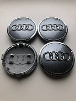 Ковпачки заглушки на литі диски Audi Аудіо 61 мм, 4B0 601 170, 8W0 601 170, A3, A4, A5,A7,A8, Q3,Q5,Q7,S4,S5