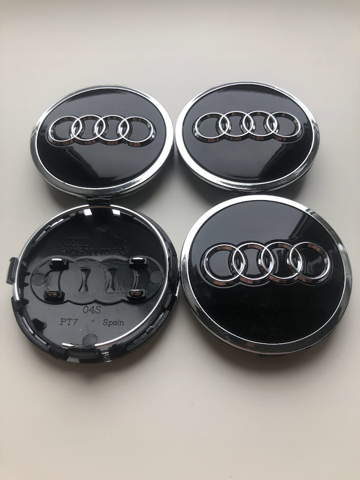 Ковпачки заглушки на литі диски Audi Аудіо 61 мм, 4B0 601 170, 8W0 601 170, A3, A4, A5,A7,A8, Q3,Q5,Q7,S4,S5