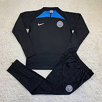 Тренировочный костюм Интер черный сезон 2022-2023 размер XL