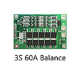 Плата захисту BMS 3S 60A 12,6-13.6V Li-Ion 18650, 26650 (Контролер заряду/розряджання BMS 3S 60A Balanced), фото 6