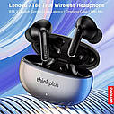 Оригінальні бездротові навушники Lenovo XT88 thinkplus TWS із зарядним боксом. Чорні., фото 6