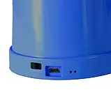 Лампа на гнучкій ніжці DESKTOP LAMP EL-2176 синій з функцією Powebank 1200mAh, утримувачем телефону | Нові, фото 7