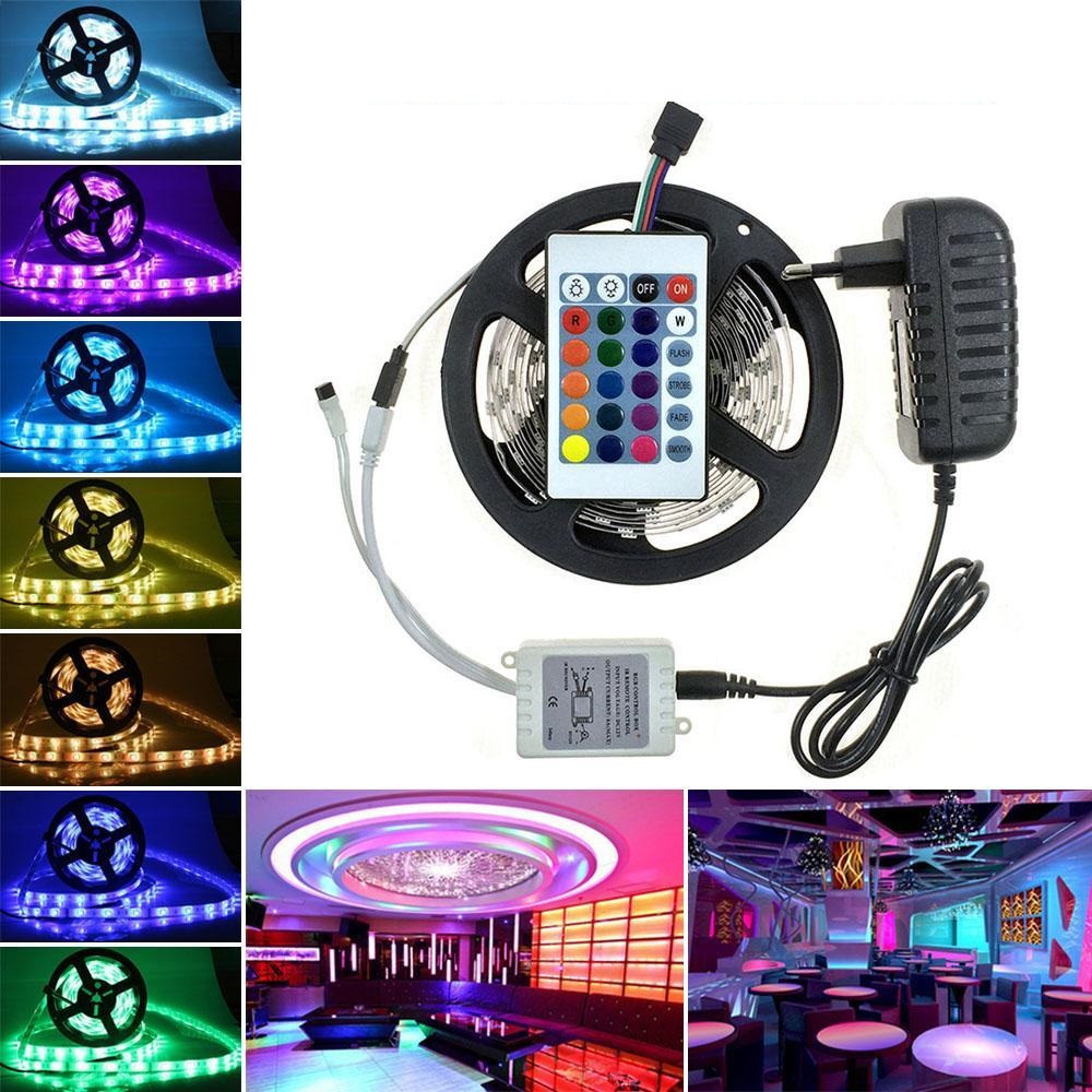 Світлодіодна вологозахищена LED стрічка 5050 RGB комплект, фото 1