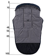 Зимовий чохол-трансформер Trend Тренд на флісі в коляску, на санки, конверт-трансформер у коляску, фото 3