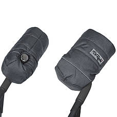 Теплі зимові рукавички DoRechi на флісі для колясок, для санок / муфта на коляску для батьків, фото 3