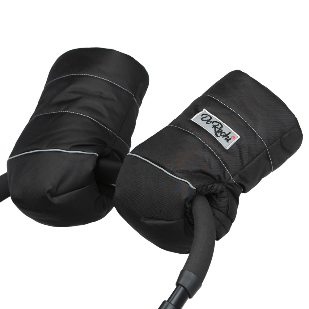 Теплі зимові рукавички DoRechi на флісі для колясок, для санок / муфта на коляску для батьків