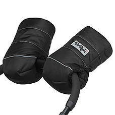 Теплі зимові рукавички DoRechi на овчинці для колясок, для санок / муфта на коляску для батьків, фото 3