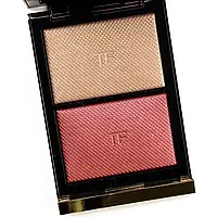 Палітра для контурингу обличчя хайлайтер та бронзер TOM FORD Skin Illuminating Powder Duo 06 Flicker 12 г