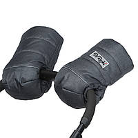 Теплые зимние рукавички DoRechi на овчине для колясок, для санок / муфта на коляску для родителей