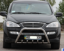 Кенгурятник WT004 (нерж) SsangYong Rexton II 2012-