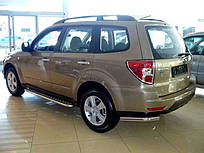 Задні куточки захист AK003 2 шт нерж SsangYong Rexton II 2012-