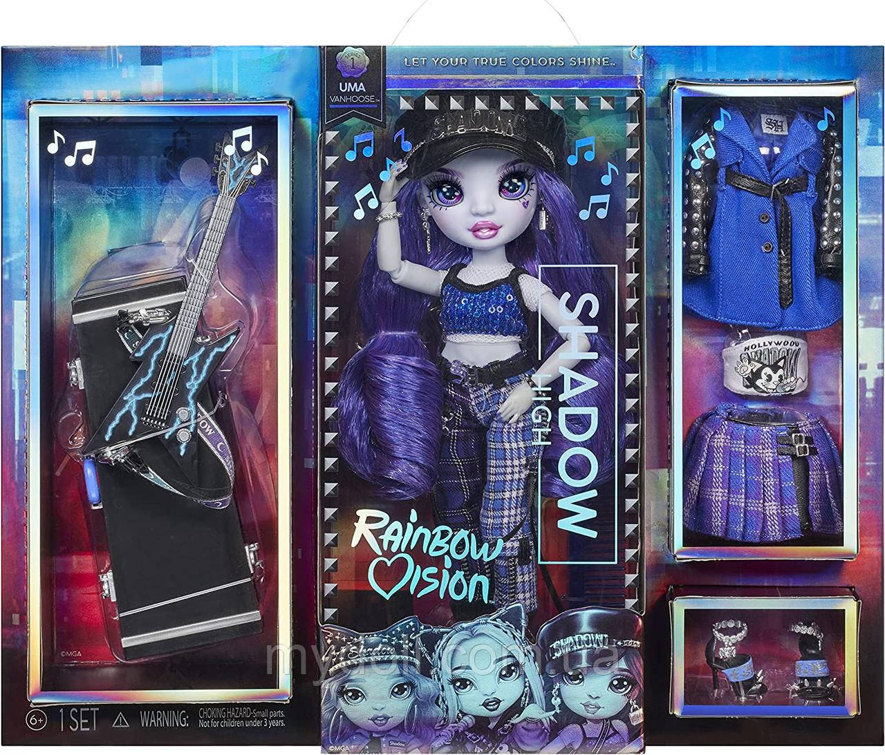 Лялька Рейнбоу Хай Шедоу Хай Ума Ванхуз Uma Vanhoose Rainbow Vision Neon Shadow High MGA Оригінал 582755