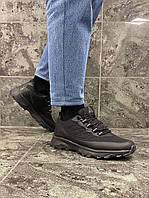 Мужские зимние кроссовки STILLI Group (чёрные) водоотталкивающие кроссы с мехом H220-3 cross