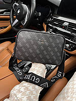 Женская сумка клатч GUESS (черная) art0248 стильная вместительная удобная сумочка на текстильном ремне cross