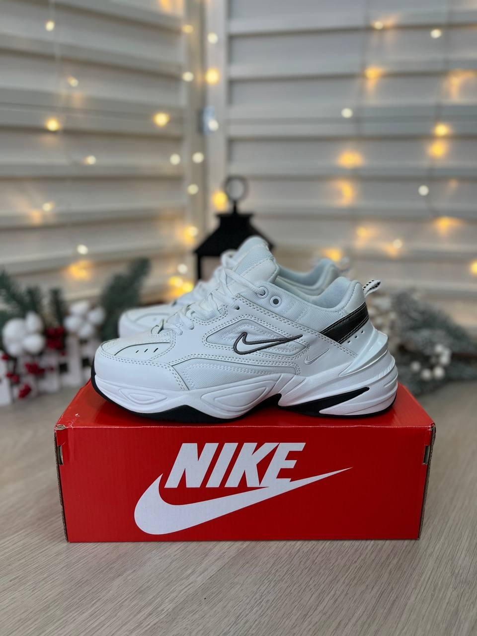 Чоловічі кросівки Nike M2K Tekno Essential White Black (білі з чорним) весняні спортивні кроси KVDart0077 топ, фото 1