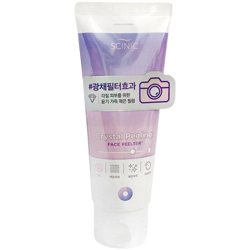 Пілінг-скатка для проблемної та жирної шкіри Scinic Crystal Peeling Face Peelter 80 мл