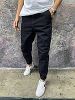 Мужские джинсы джогеры (черные) А4002/1481 #2 молодежные стильные базовые без дырок потертостей топ